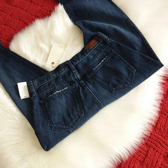 Joie Jeans Size 26 Blue Josie Straight Leg Raw Hem - Picture 7 of 10